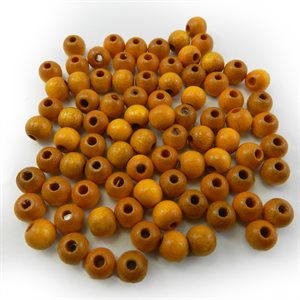6 mm white wooden beads (1000) + COLOR