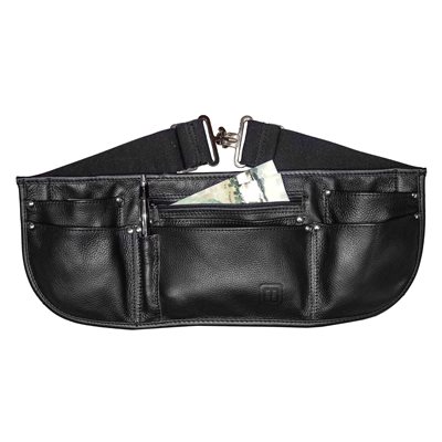 The favorite of all ! 7 pockets apron, bar and restaurant, soft black leather 