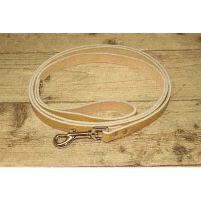 Dog leash 3 / 4" x 48", single layer full grain leather, by unit