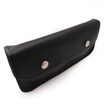 Pencil case, small with snaps, split leather