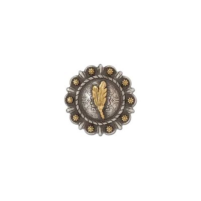 1 1 / 4" Roped Berry Round conchos with center motif (un.)