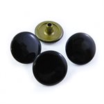 Series 80 snap fasteners (RF) : Cap shiny black