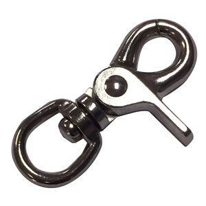 7 / 16" X 2-1 / 4" swivel scissor snap hook nickel plated (Min. 6)
