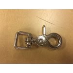 5 / 8" swivel scissor snap hook straight base nickel (Min. 12)