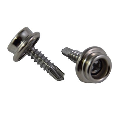 Nickel plated brass head, stainless steel screw H7 / 16" (Min. 12)