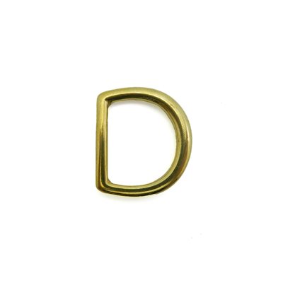 1" cast D-rings brass (un.)
