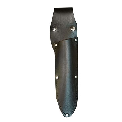 Shears holster, black vegetable tanned leather, for left or right handed