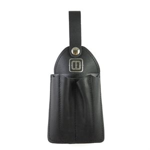 Shipping holster, black leather