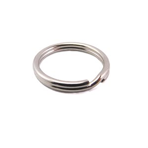 20 mm ext. (int.3 / 4"-19mm) split key ring nickel (100)