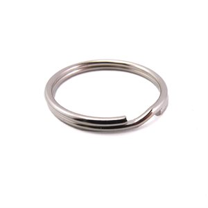 30 mm ext. (int.1"-25mm) split key ring nickel (100)