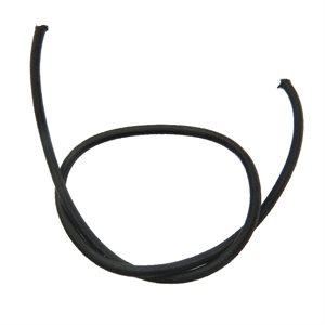 3.3 mm (1 / 8") round elastic black (meter)