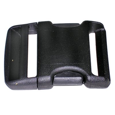 2" side-released curved nylon buckle black (Min. 12)