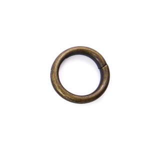 1" welded O-rings #6 (4.5 mm) antique gold (Min. 12)
