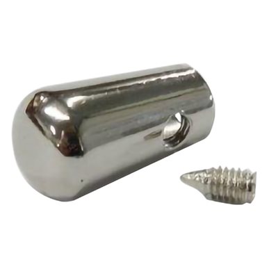 ±3 / 16" cord tip for laces with screw nickel (un)