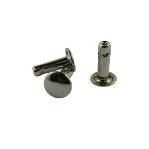 Post Rivet with Cap #33 - Height 10mm - Nickel --add CAP Rivet T33,T34 or T36 to have both parts (choose your quantity).