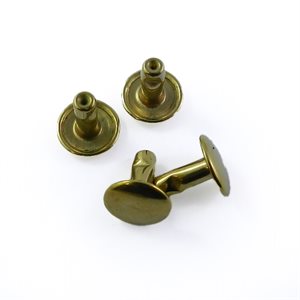 Post Rivet with Cap, #33- Gold -- Height 8mm ---see CAP RIVET to have both parts.