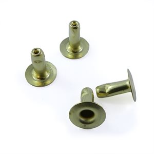 Post with hole #36 - Height 10mm - Gold -add CAP Rivet T33,T34 or T36 to have both parts (choose your color and quantity).