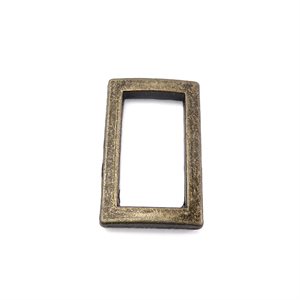 1" flat rectangular purse loops antique gold (Min. 12)