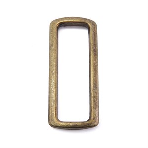 2" flat rectangular purse loops antique gold (Min. 12)