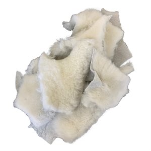 Retailles de peaux de moutons naturelles (petit sac)