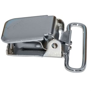 1-1 / 2" heavy duty suspender clips round slider nickel (Min. 12)